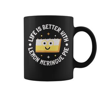 Life Is Better With Lemon Meringue Pie Lemon Meringue Pie Coffee Mug - Thegiftio UK