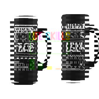 Life Skills Teacher SPED Battery Life Skills Teacher Coffee Mug | Mazezy