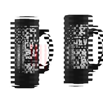 Lift Heavy Pray Hard Gym Christian Lifting Women Coffee Mug - Monsterry