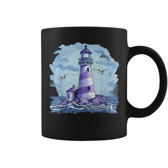 Lighthouse Seaside House Sailing Sea Beach Light House Coffee Mug - Monsterry