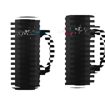 Ligne Cardioélo Minimaliste Cadeau Cycliste Homme Tasse - Cadeauxyz