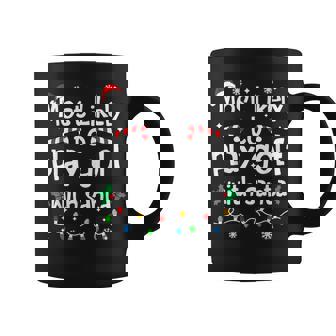 Most Likely To Play Golf With Santa Christmas Matching Coffee Mug | Seseable UK