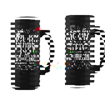 Most Likely To Play Golf With Santa Family Christmas Coffee Mug - Thegiftio