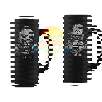 Linda Hamburguesa Para Levantamiento De Pesas Fitness Gimnasio Entrenamiento Hamburguesa Taza de café - Regaloses