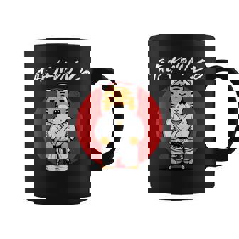 Lindo Tigre De Taekwondo Divertido Tkd Artes Marciales Taza de café - Regaloses