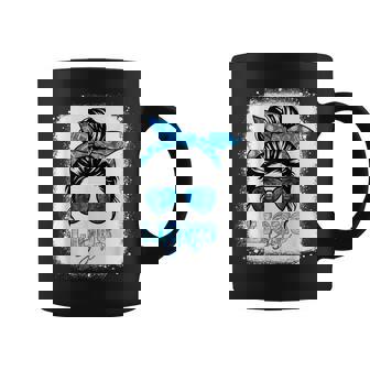 Lions Retro Messy Bun Blue Coquette Coffee Mug | Seseable CA