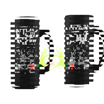 A Little Who Is Due Christmas Pregnancy Announcement Coffee Mug | Seseable UK