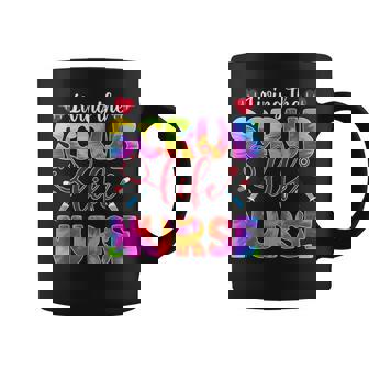 Living The Scrub Life Tie Dye Hippie Nurse Coffee Mug - Thegiftio