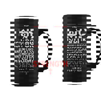 Lord Is My Rock Gospel Christian Pray Faith Bible Verse Coffee Mug | Mazezy