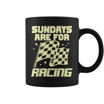 Los Domingoson Para El Diseño De Carreras Para Un Conductor De Carreras Taza de café - Regaloses
