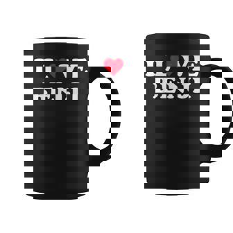 I Love Benji Matching Girlfriend & Boyfriend Benji Name Coffee Mug - Thegiftio