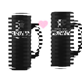 I Love Heart Tequila Lover Drinker Drinking Alcohol Coffee Mug - Thegiftio