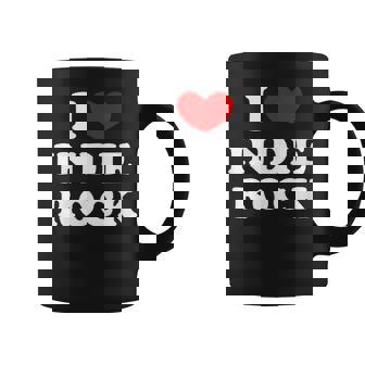 I Love Indie Rock I Heart Indie Rock Coffee Mug | Mazezy
