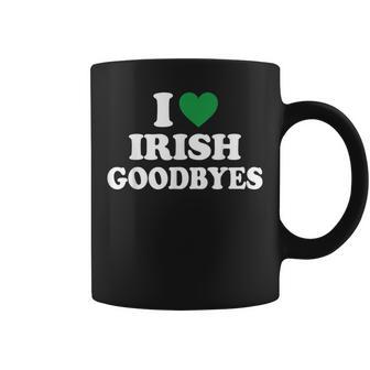 I Love Irish Goodbyes I Heart Irish Goodbyes Coffee Mug - Thegiftio