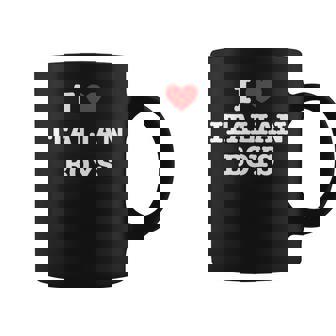 I Love Italian Boys Regalo Italiano Italiano Taza de café - Regaloses