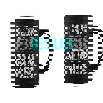 I Love Jesus And Rap Music God Meme Modern Christian Church Coffee Mug | Mazezy