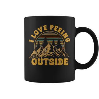 I Love Peeing Outside Camping Hiking Coffee Mug - Thegiftio