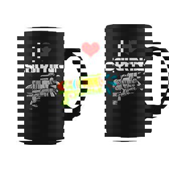 I Love Squirting I Heart Squiting Water Squirt Gun Coffee Mug - Thegiftio