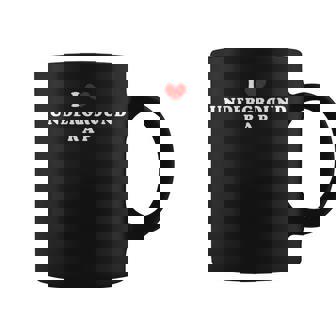 I Love Underground Rap I Heart Underground Rap Coffee Mug | Mazezy