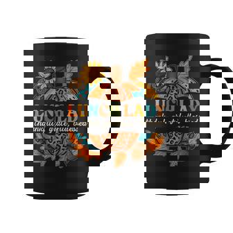 Lunch Lady Pumpkin Leopard Print Thanksgiving Fall Autumn Coffee Mug | Mazezy