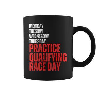 Lundi Mardi Jeudi Essais Qualificatifs Race Day Racing Tasse - Cadeauxyz