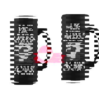 Make America Go Away グリーンランド国旗 アンティーク調 コーヒーマグ - Kawaiitshirt