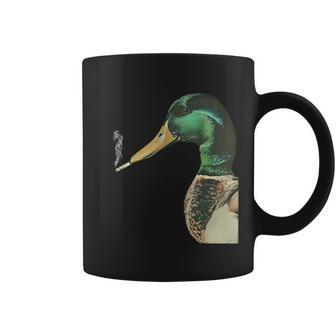 Mallard Smoking Cigarette Meme Mallard Duck Hunting Coffee Mug | Mazezy