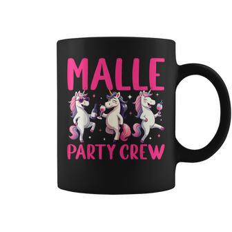 Malle Party Crew Gruppen Motiv Einhorn Party Urlaub Mallorca Tassen - Geschenkecke