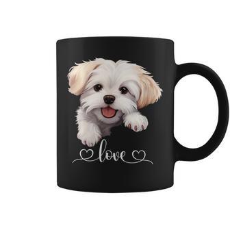 Maltese Love – Cute Small Dog Lover Coffee Mug - Thegiftio
