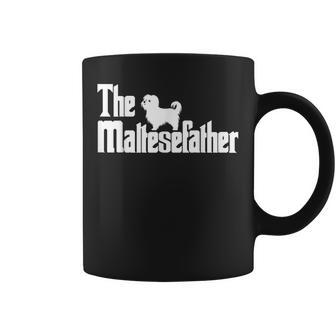 The Maltesefather Maltese Dad Dog Lover Coffee Mug - Thegiftio