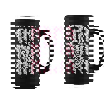Mama Of The Bad Two The Bone Checkered Mama 2Nd Birthday Coffee Mug - Monsterry