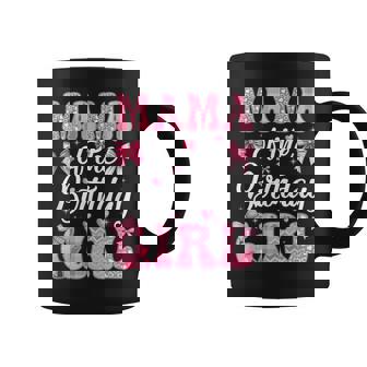 Mama Of The Birthday Girl Family Pink Coquette Bow Coffee Mug - Thegiftio