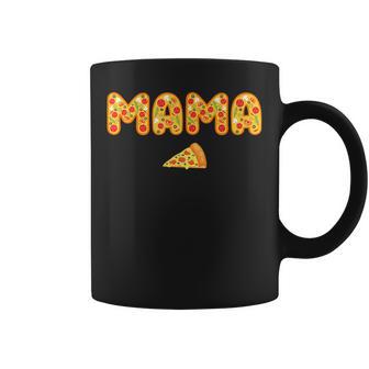 Mama Mom Matching Birthday Squad Crew Pizza Family Coffee Mug | Seseable UK