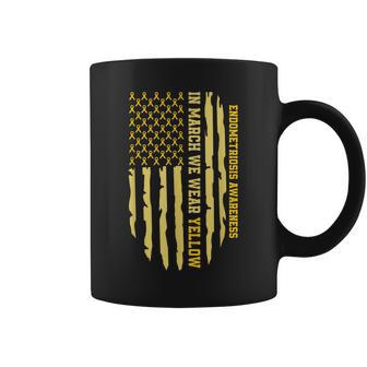 In March We Wear Yellow Endometriosis Awareness Month Coffee Mug - Thegiftio UK