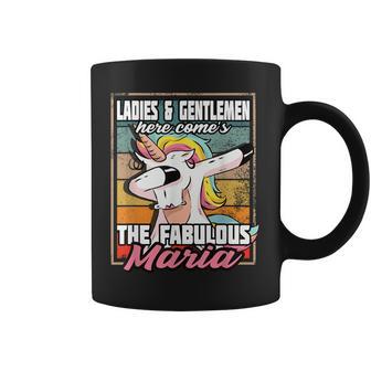 Maria Nombreintage I Maria Unicornio I Fabulous Maria Taza de café - Regaloses