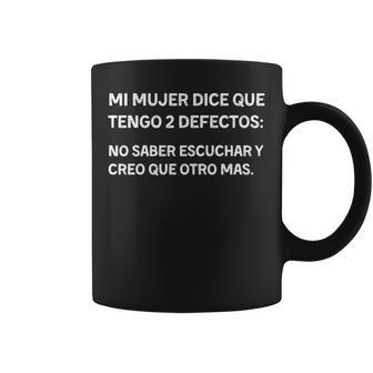 Marido Y Matrimonio Divertida Humor Graciosa Manga Larga Taza de café - Regaloses