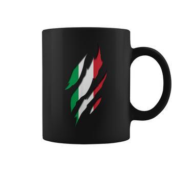 Marques De Griffe Du Drapeau Italien Italien – Racines Et Patrimoine Italiens Tasse - Cadeauxyz