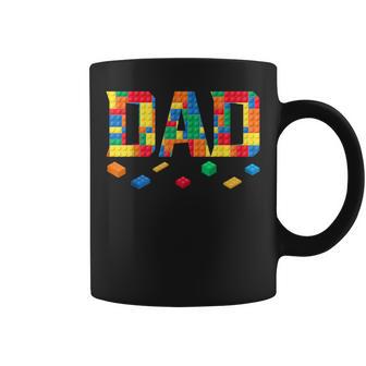 Master Builder Dad Birthday Boy Building Bricks Blocks Daddy Coffee Mug - Thegiftio