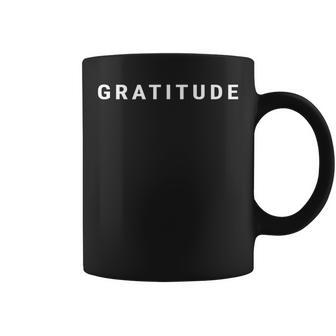 Matter Of Vibes Gratitude Minimalist -Adults Black Small Coffee Mug - Thegiftio UK