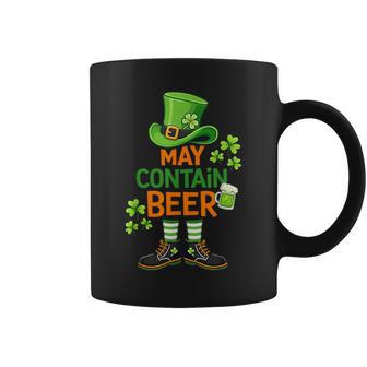 May Contain Beer St Patrick Day Humor Coffee Mug | Seseable UK