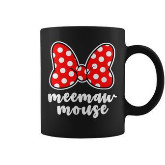 Meemaw Mouse Family Vacation Bow Coffee Mug - Thegiftio