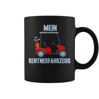 Mein Rentnerfahrzeug Golf Caddy Golfer Golfplatz Rente Tassen - Seseable