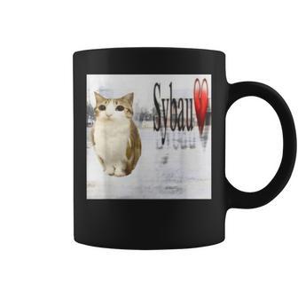 Meowl Sybau Meme Cat-Owl Brainrot Silly Cursed Cat Coffee Mug - Thegiftio UK