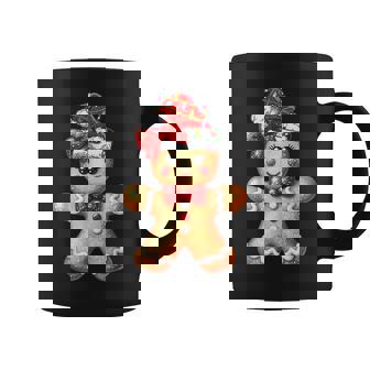 Merry Christmas Gingerbread Santa Pajamas Girls Women Coffee Mug | Seseable UK