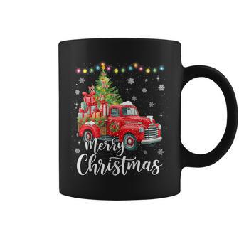 Merry Christmas Red Truck Family Christmas Matching Pajama Coffee Mug - Thegiftio UK