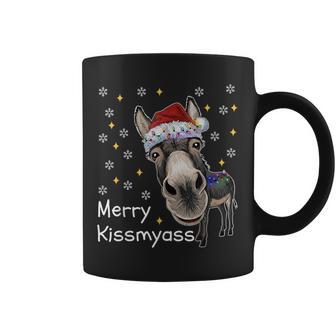 Merry Kissmyass Donkeyarkastic Xmas Lustiger Pyjama Weihnachten Tassen - Geschenkecke