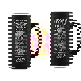 Messenger Of Love Jesus Vibrant Vintage Christian Pop-Art Coffee Mug | Mazezy
