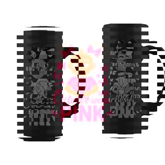 Messy Bun In October We Wear Pink Cute Black Girl Toddlers Coffee Mug - Thegiftio