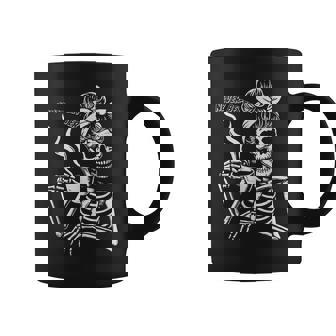 Messy Bun Skeleton Halloween Costume Never Better Coffee Mug | Mazezy