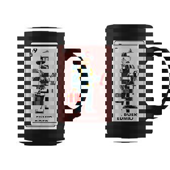 Mexican Fireman Firefighter El Bombero Mexican Bingo Card Coffee Mug - Thegiftio